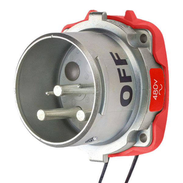 39-68242-K04-972 - DR100 INLET METAL SIZE 4 TYPE 3R 2P+G 100A 480 VAC 60 Hz +2 AUX